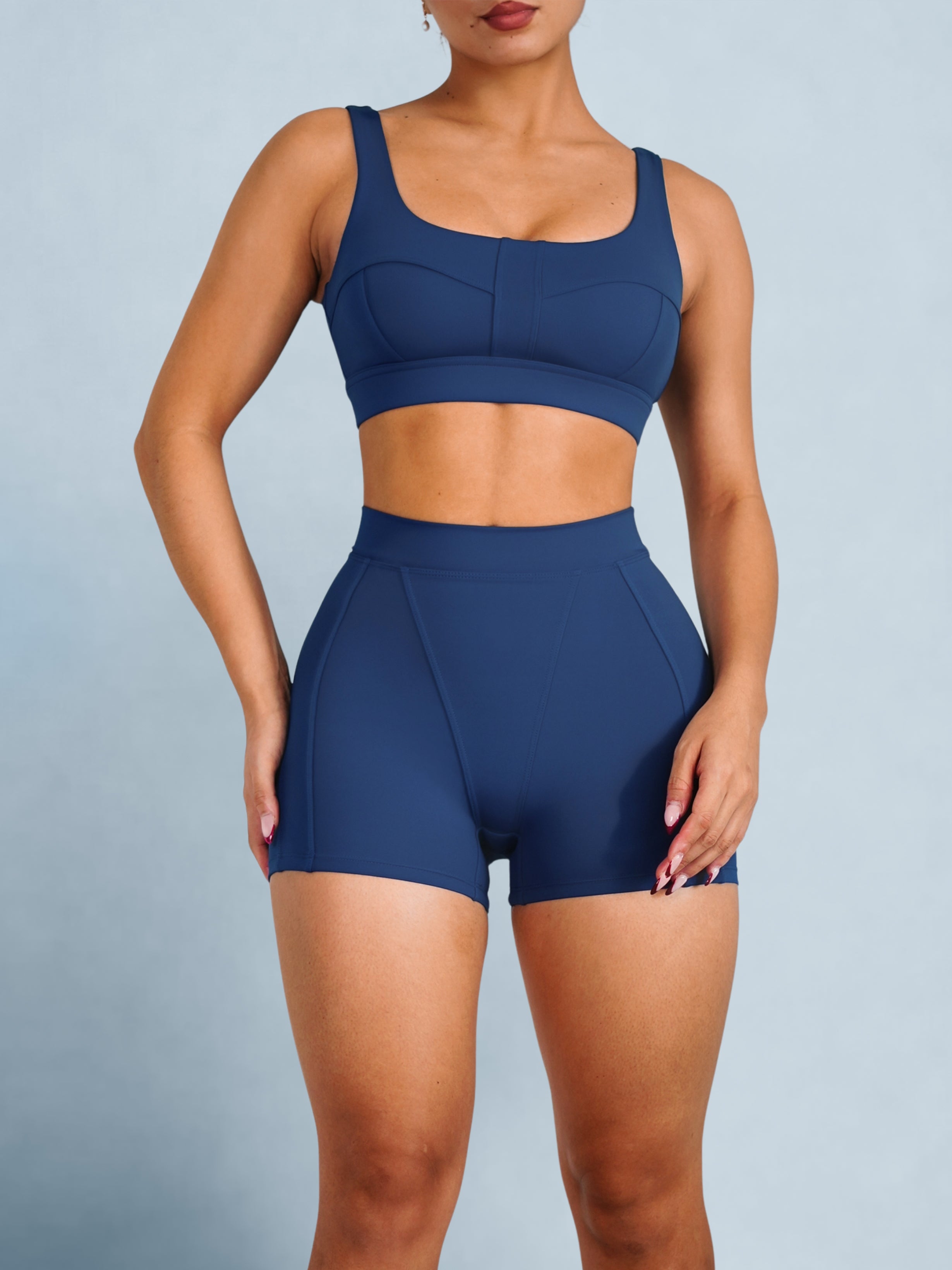 Seam Sculpt Sports Bra 2.0 (Classic Navy)