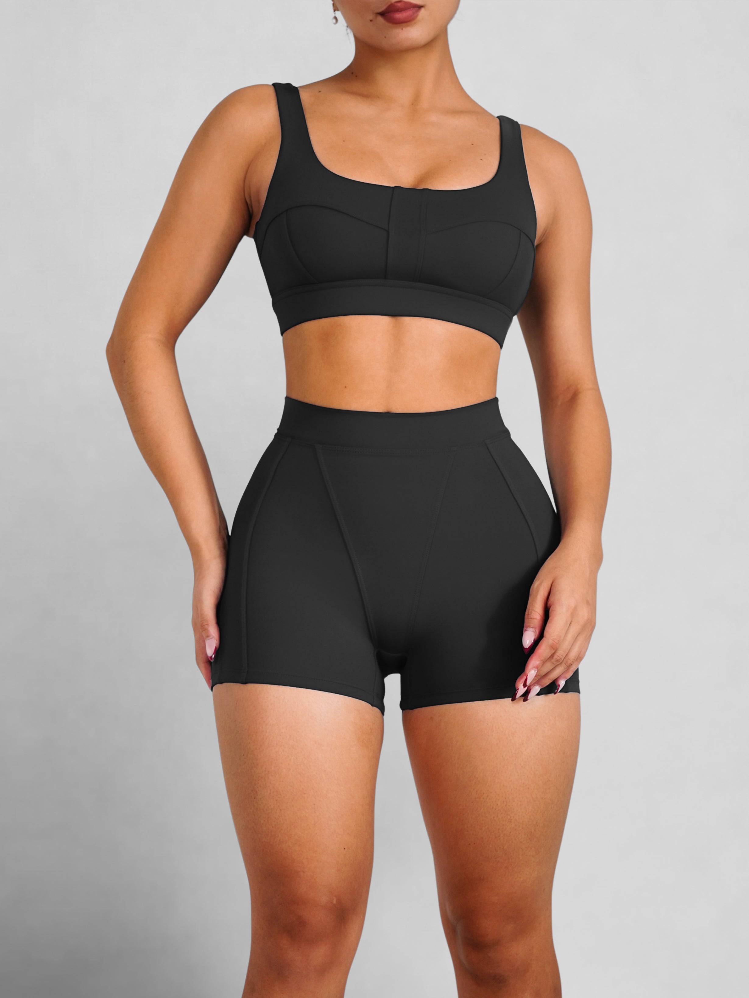 Seam Sculpt Sports Bra 2.0 (Black)