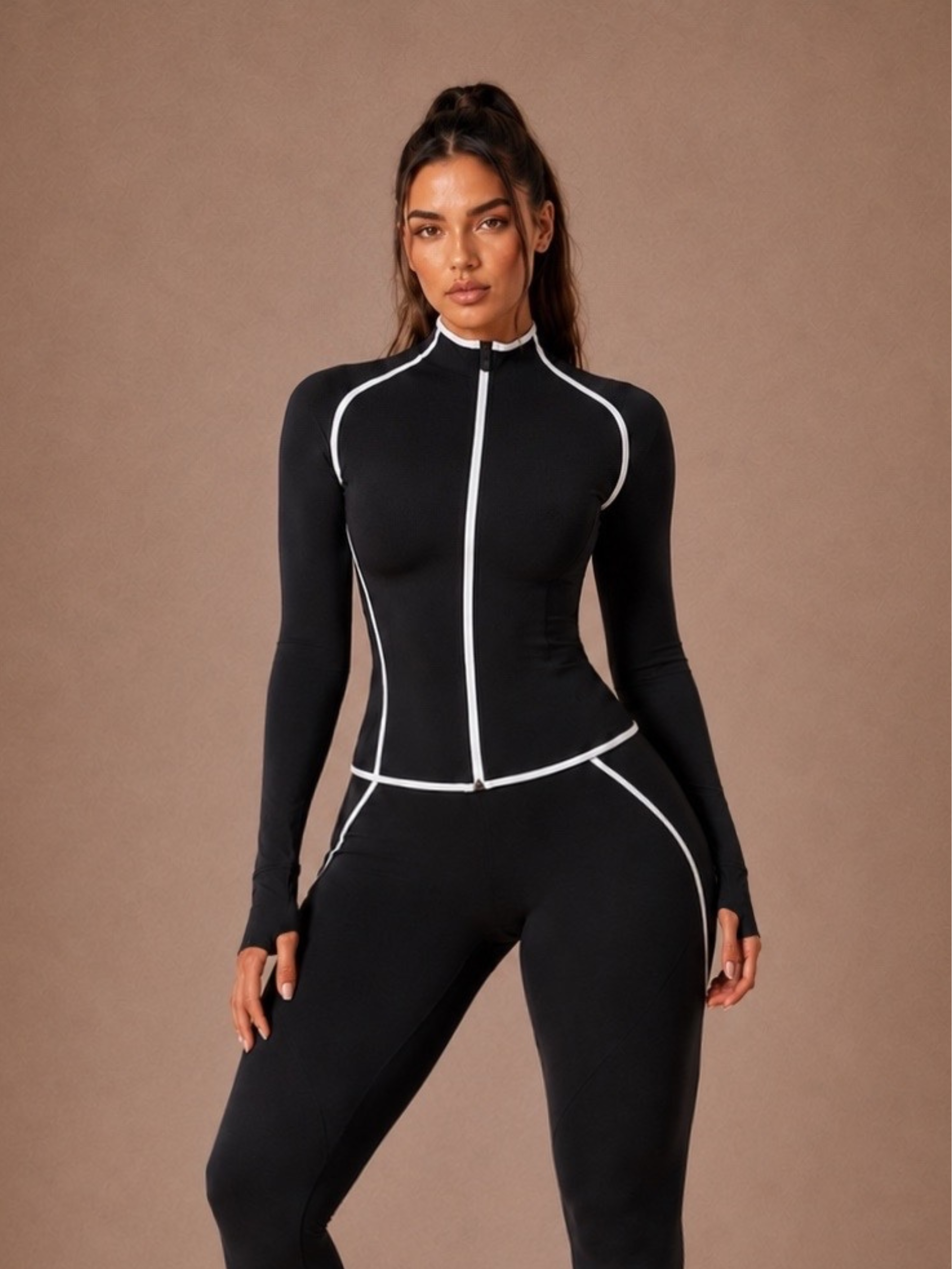 Curve Contrast BBL Jacket (Black)