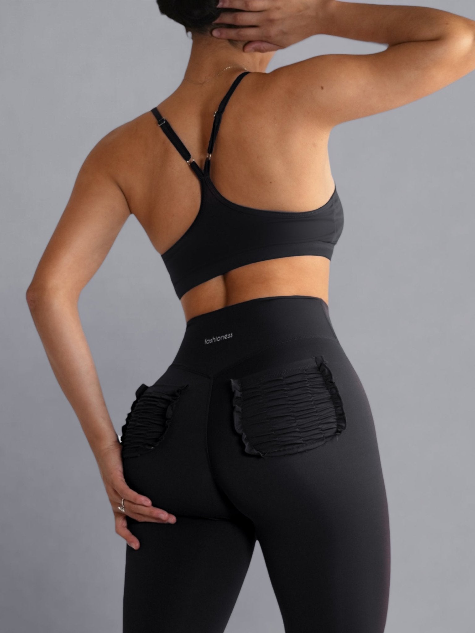 Bratty Sports Bra (Black) - Fitness Fashioness