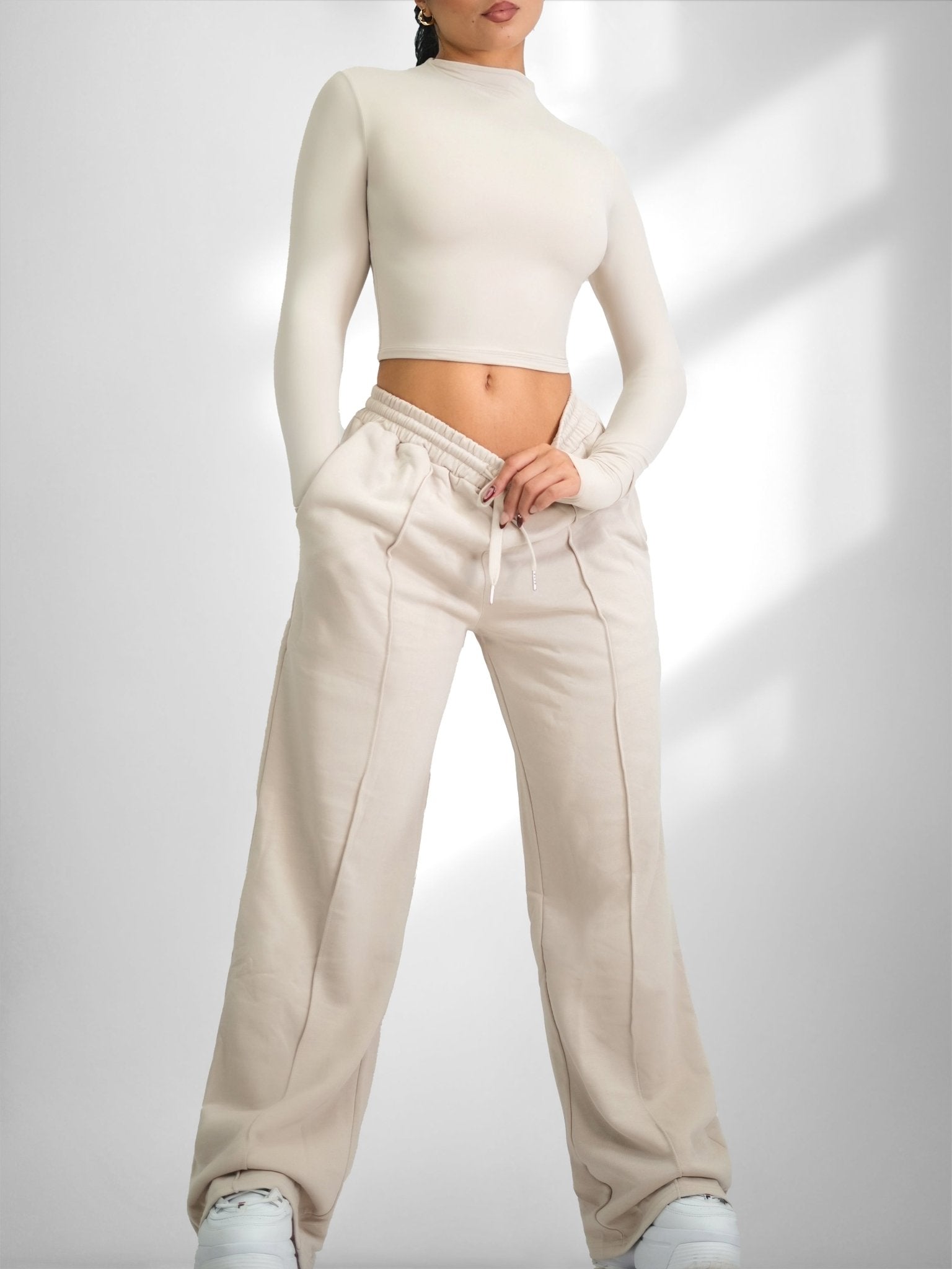 Charmed Joggers (Coconut Cream) - Fitness Fashioness