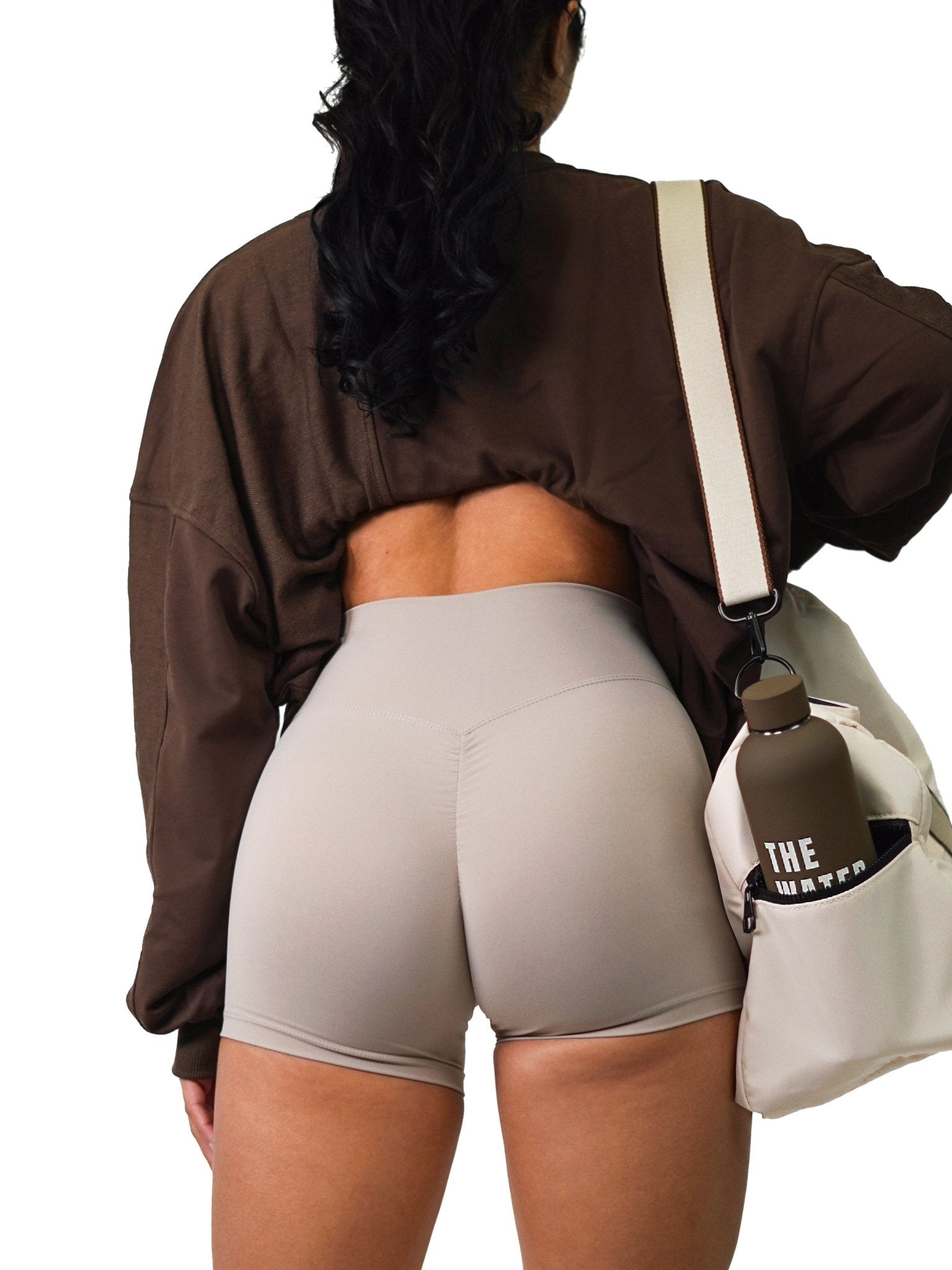 Cozy Oversized Pump Sweatshirt (Brown) - Fitness Fashioness