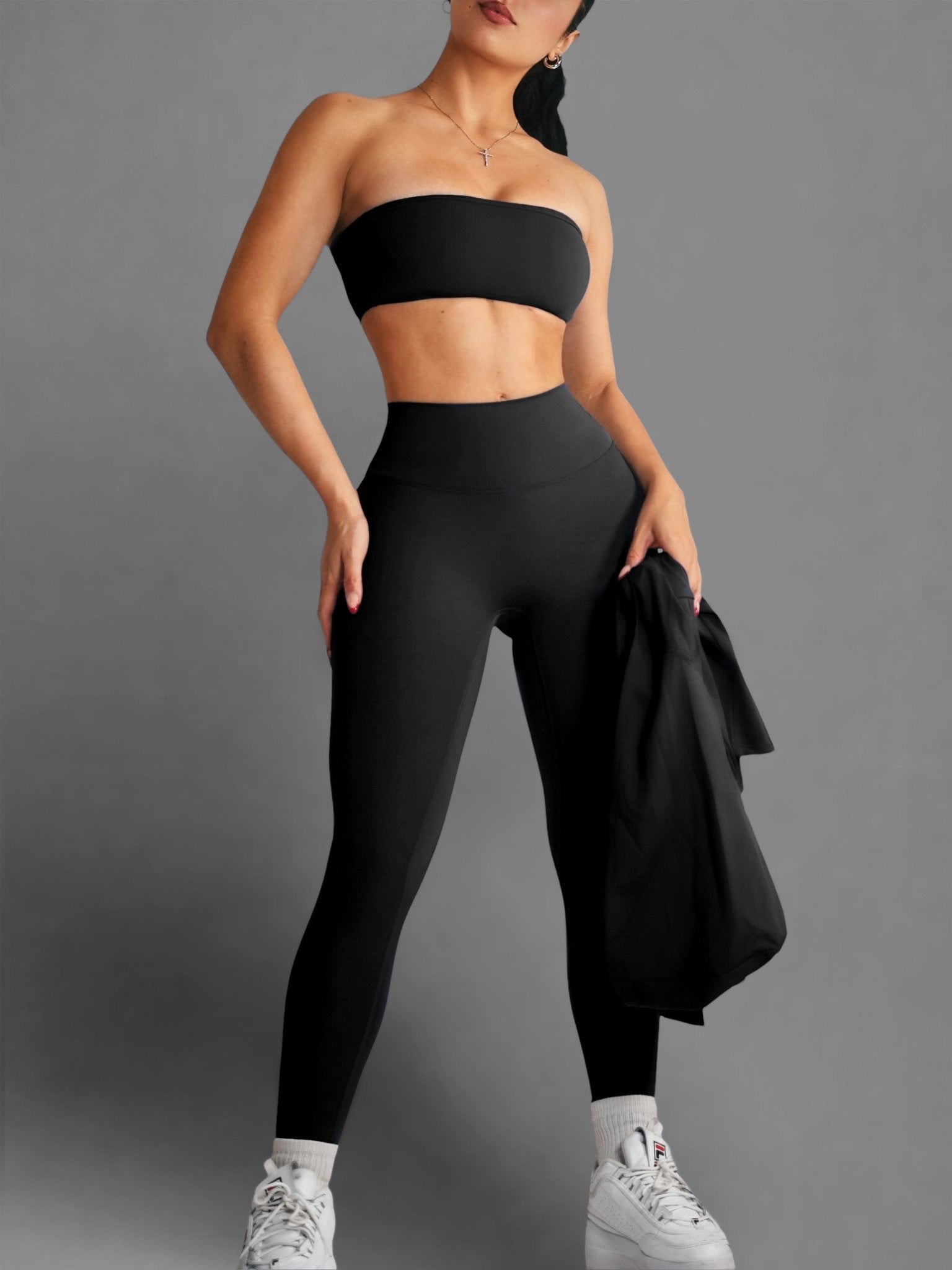 Embody High Waisted Leggings (Black) - FREE for orders $150+ - Fitness Fashioness