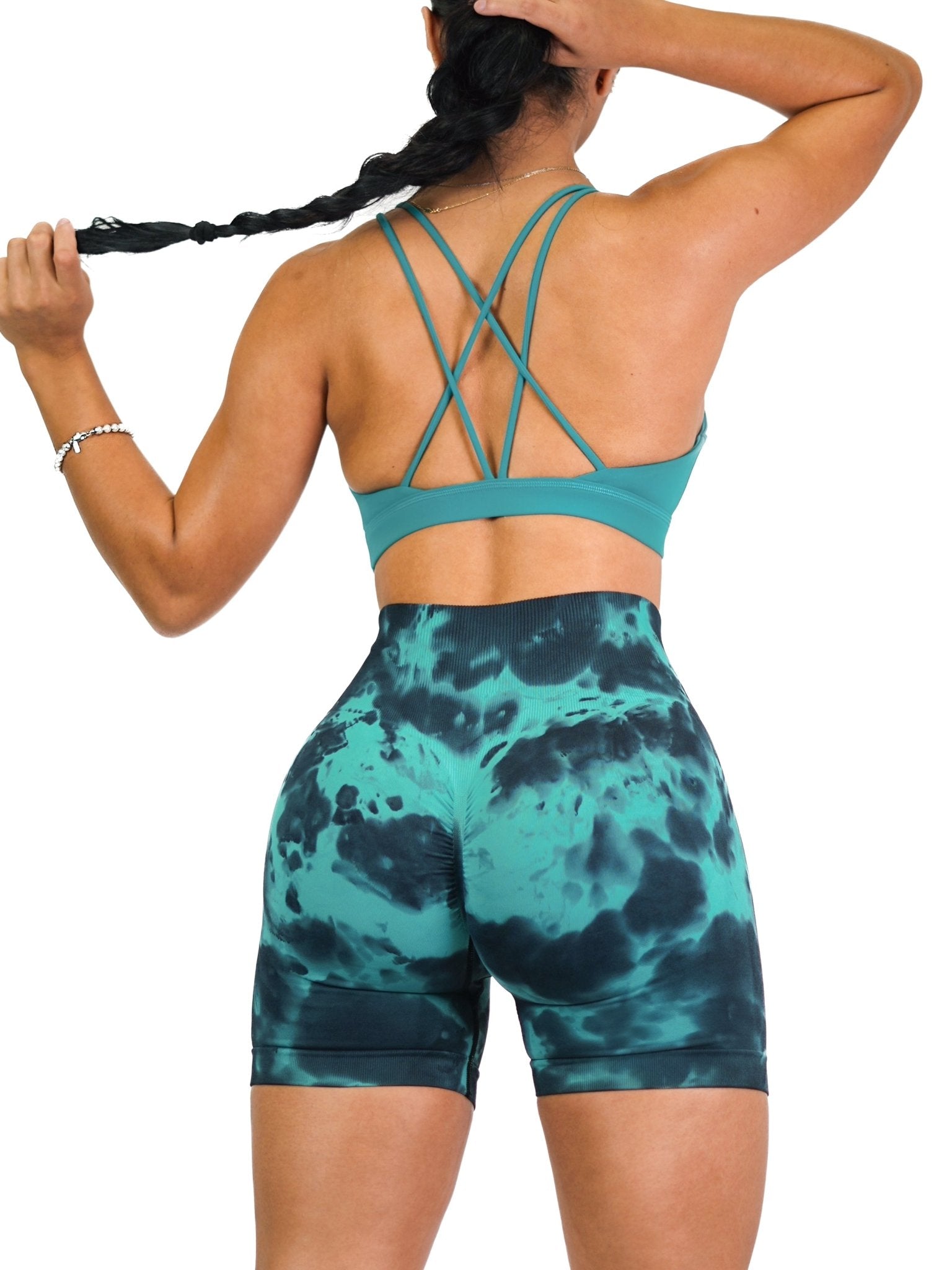 Intensity Sports Bra (Teal) - Fitness Fashioness