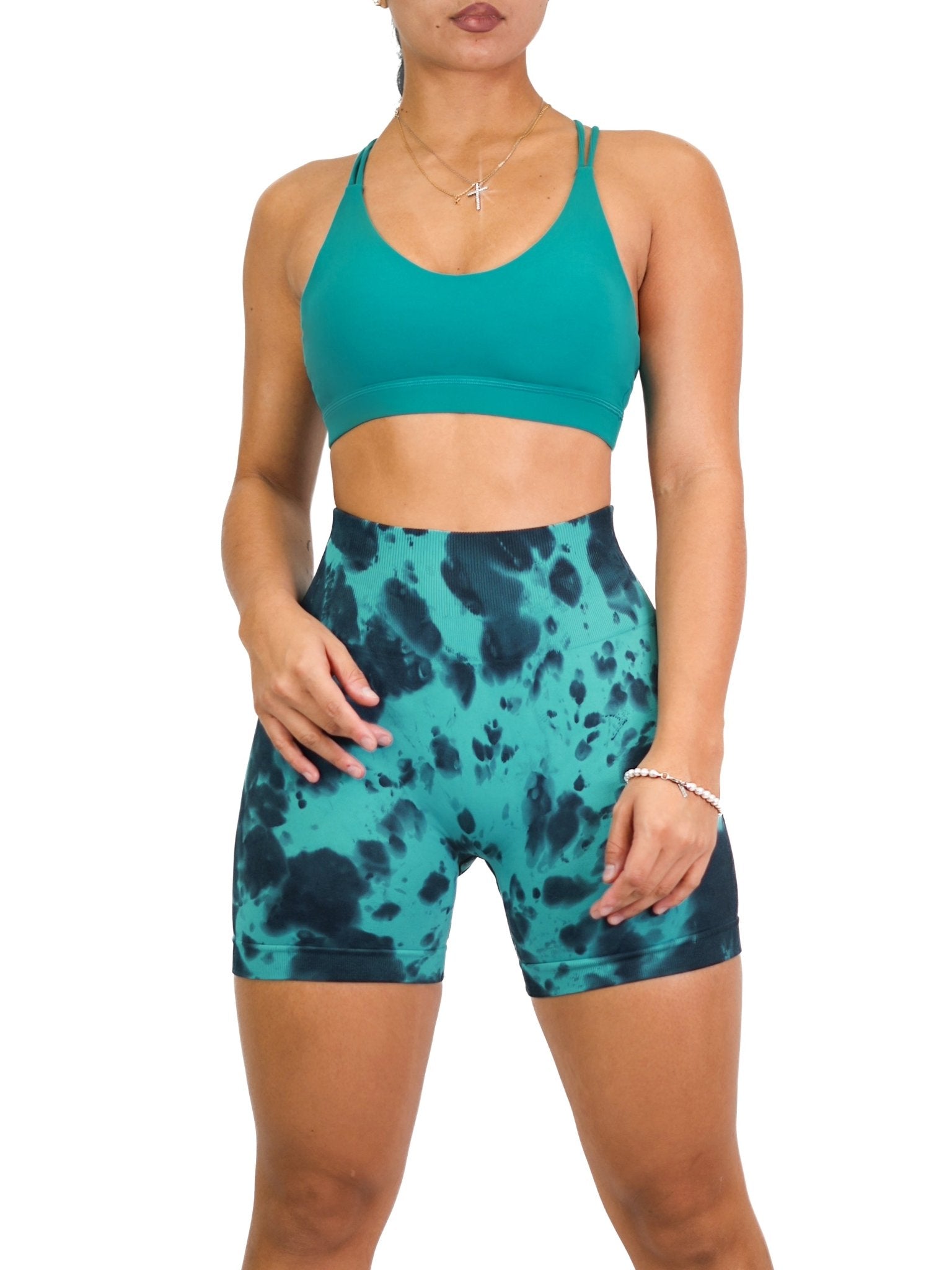 Intensity Sports Bra (Teal) - Fitness Fashioness