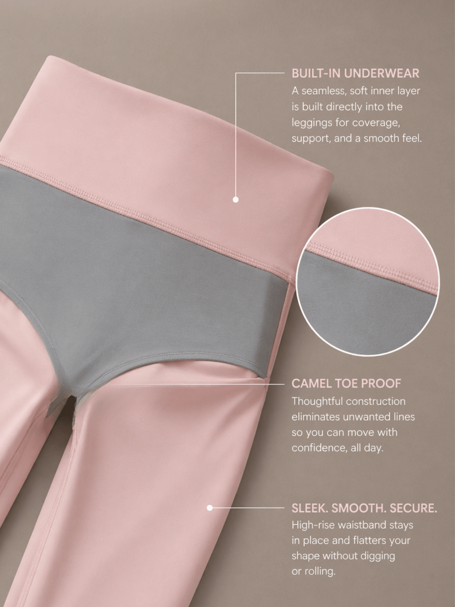 Milestone High Waisted Leggings (Vanilla Bean) - Fitness Fashioness