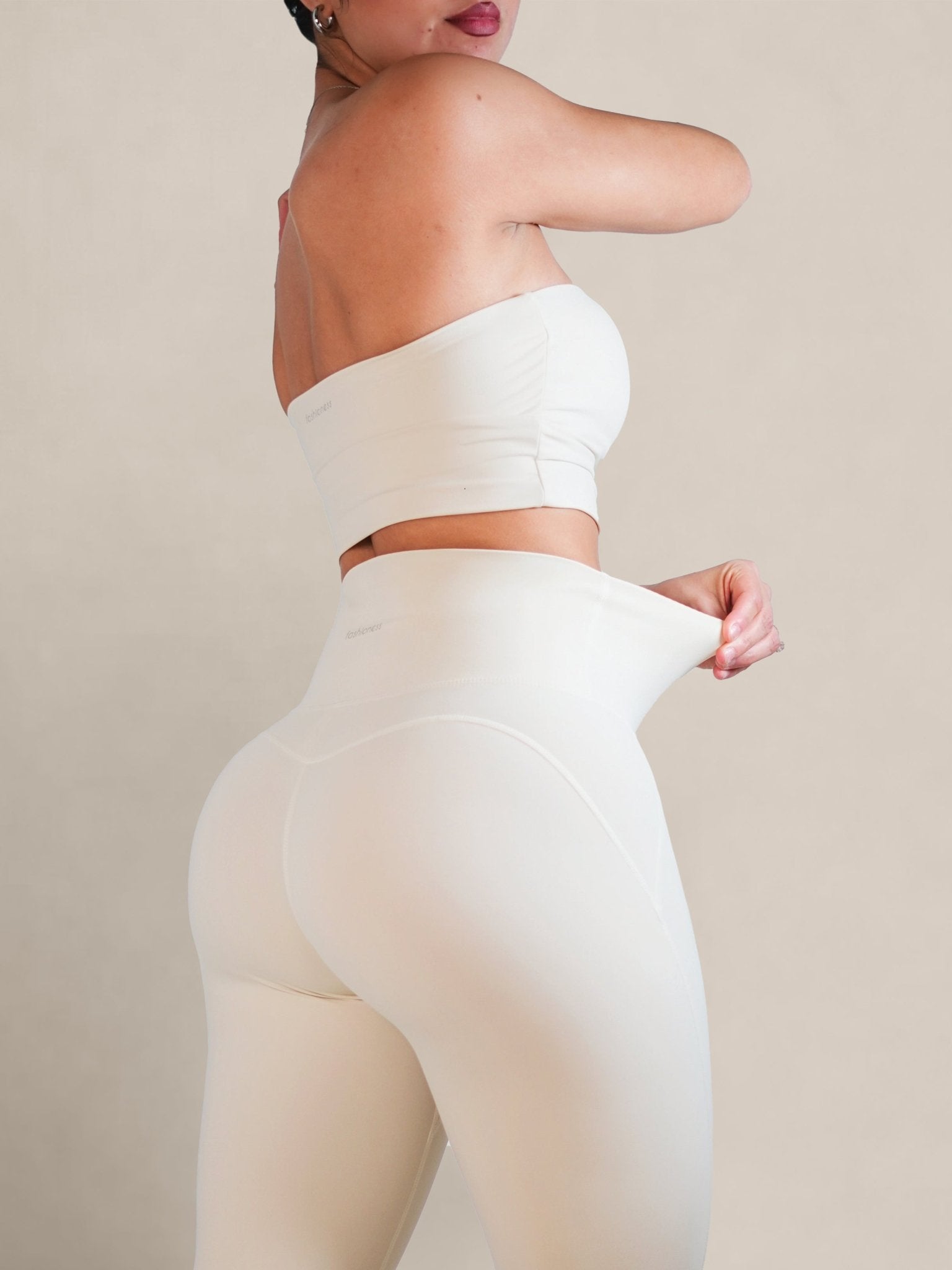 Milestone Strapless Sports Top (Vanilla Bean) - Fitness Fashioness