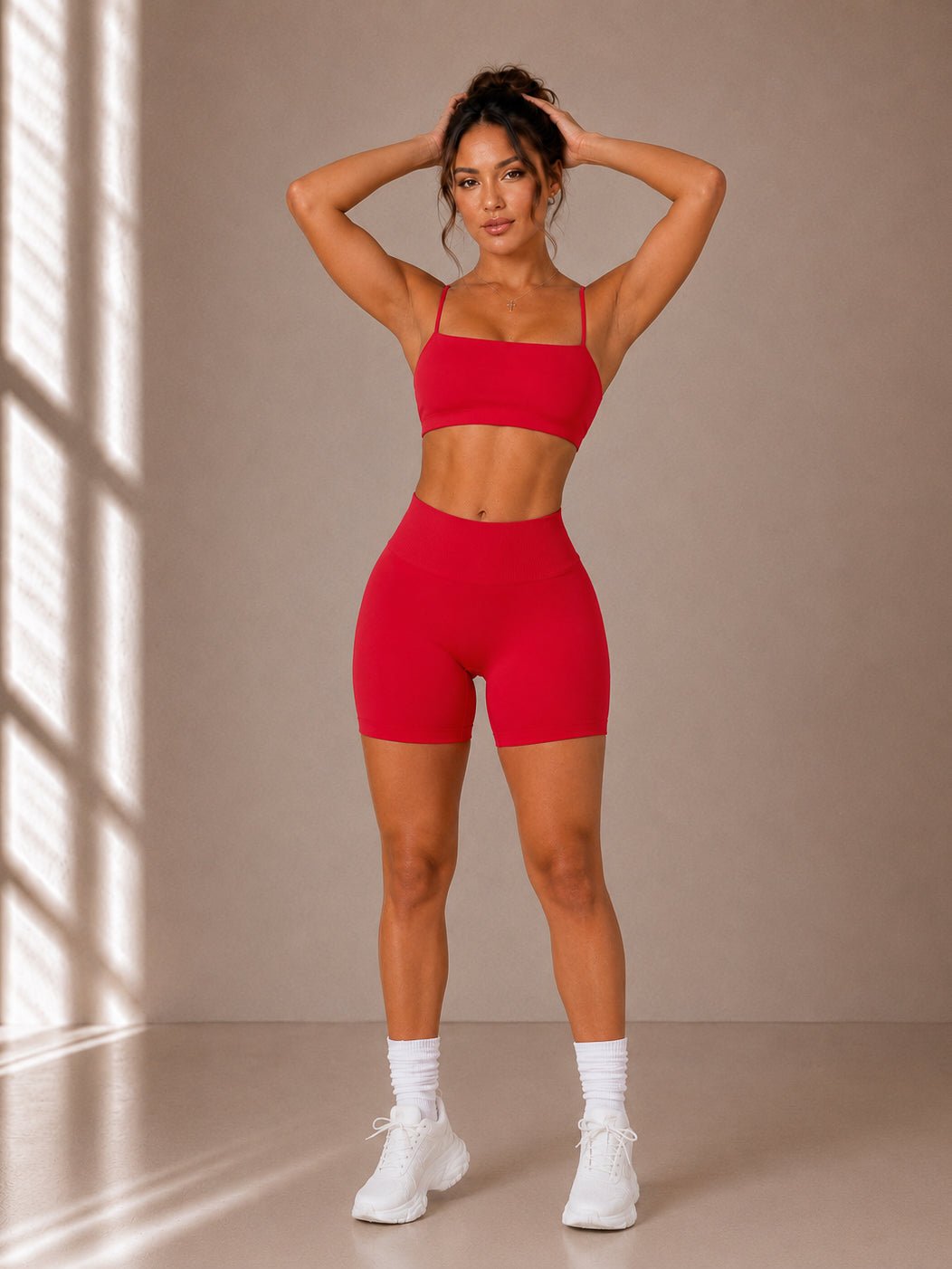 Motion Sculpt Sports Bra (Red Aura) - Fitness Fashioness