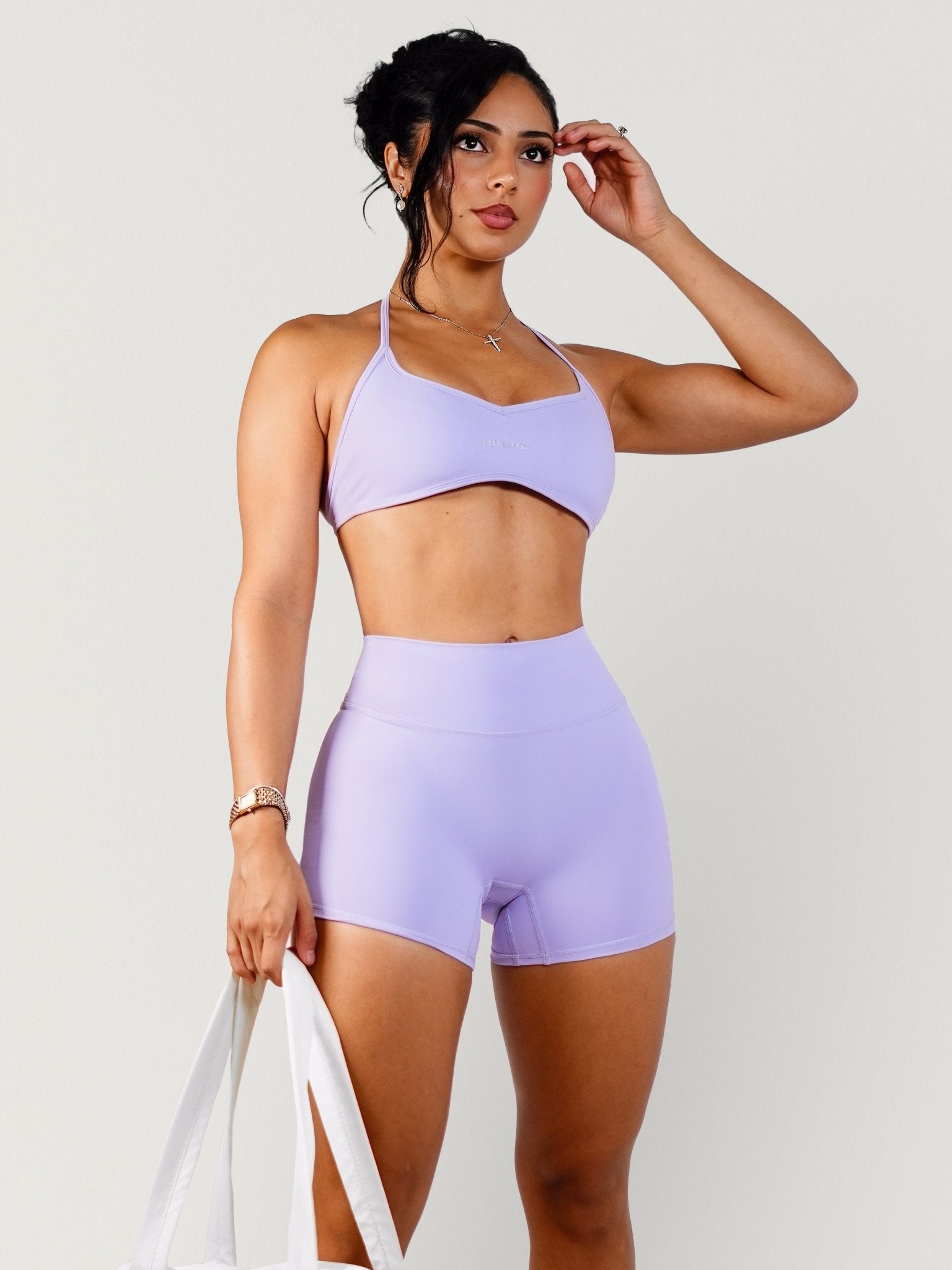 Naked Active Sports Bra (Lavender) - Fitness Fashioness