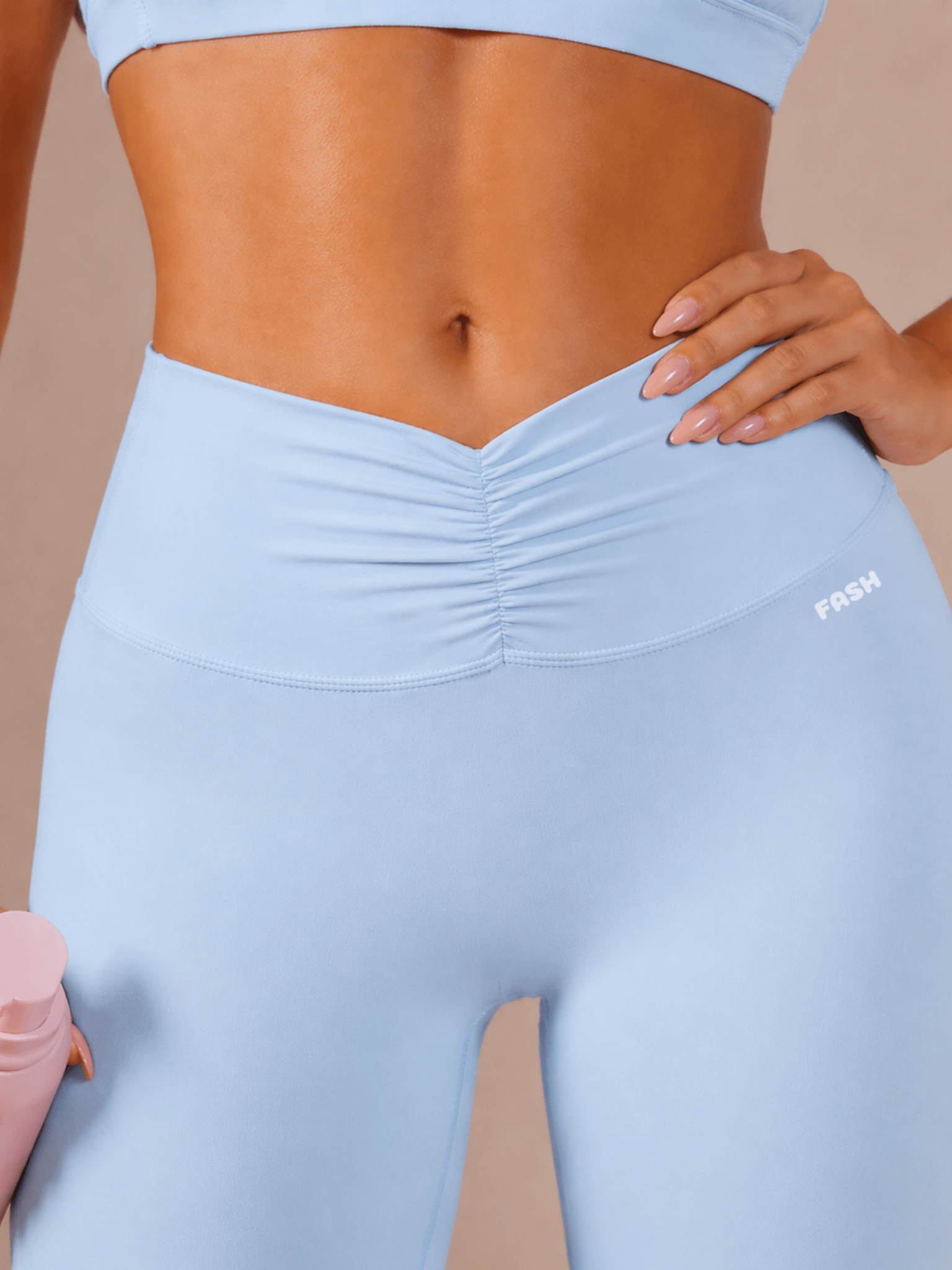 Pilates Core Flare Leggings (Ballet Blue) - Fitness Fashioness