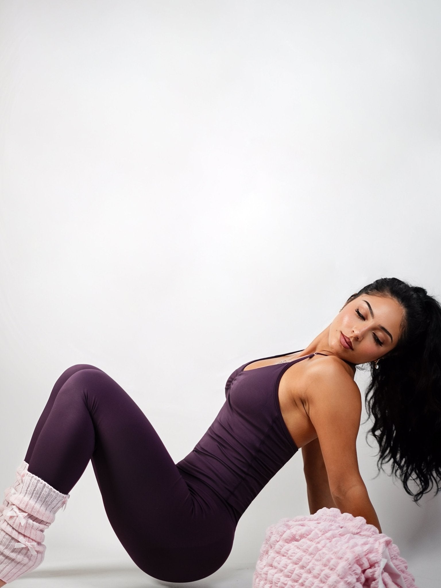 (PRE - ORDER) Curve Club Leggings (Blackberry Purple) - Fitness Fashioness