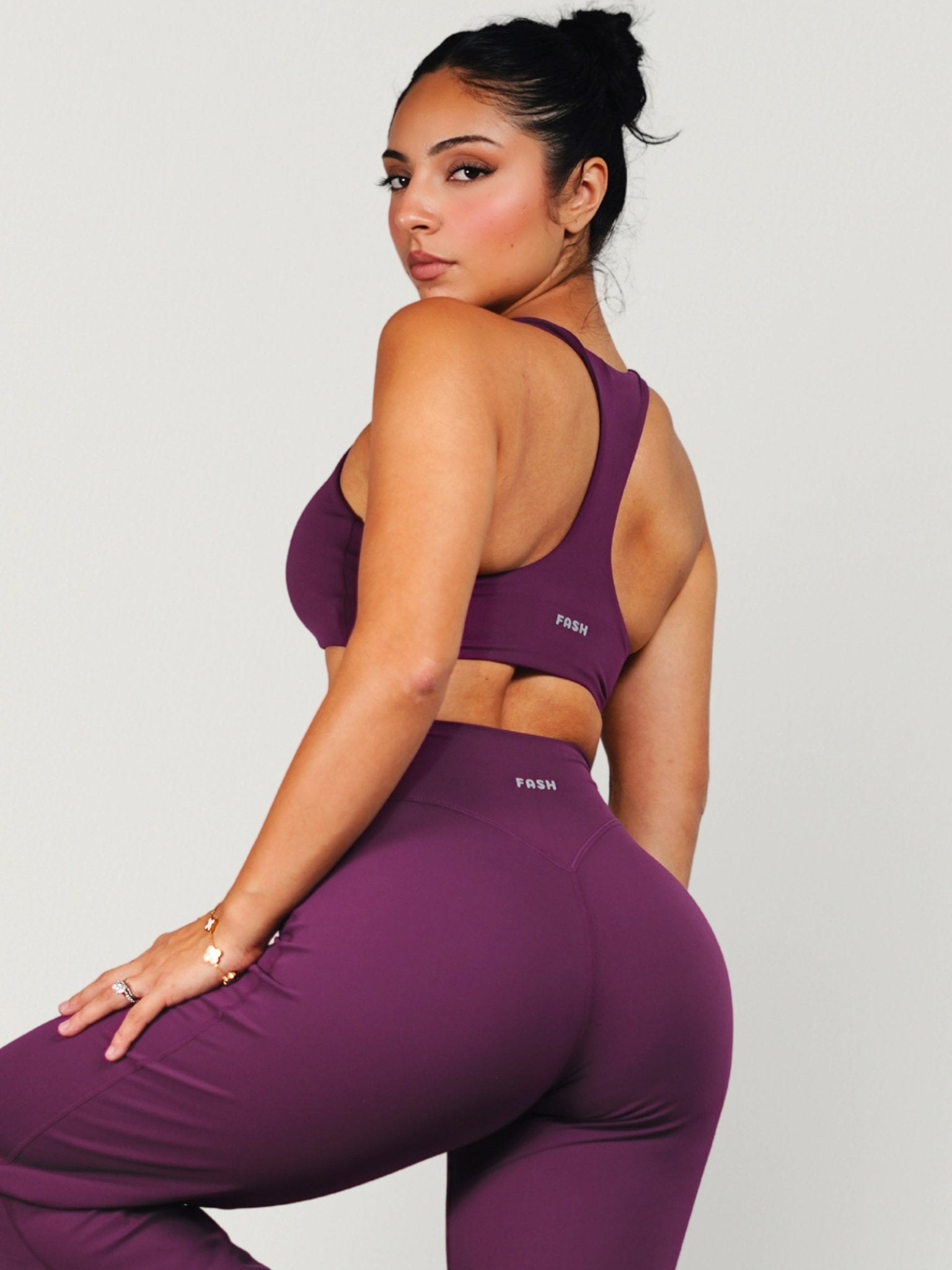 (PRE - ORDER) Dollhouse Sports Bra (Plum Purple) - Fitness Fashioness