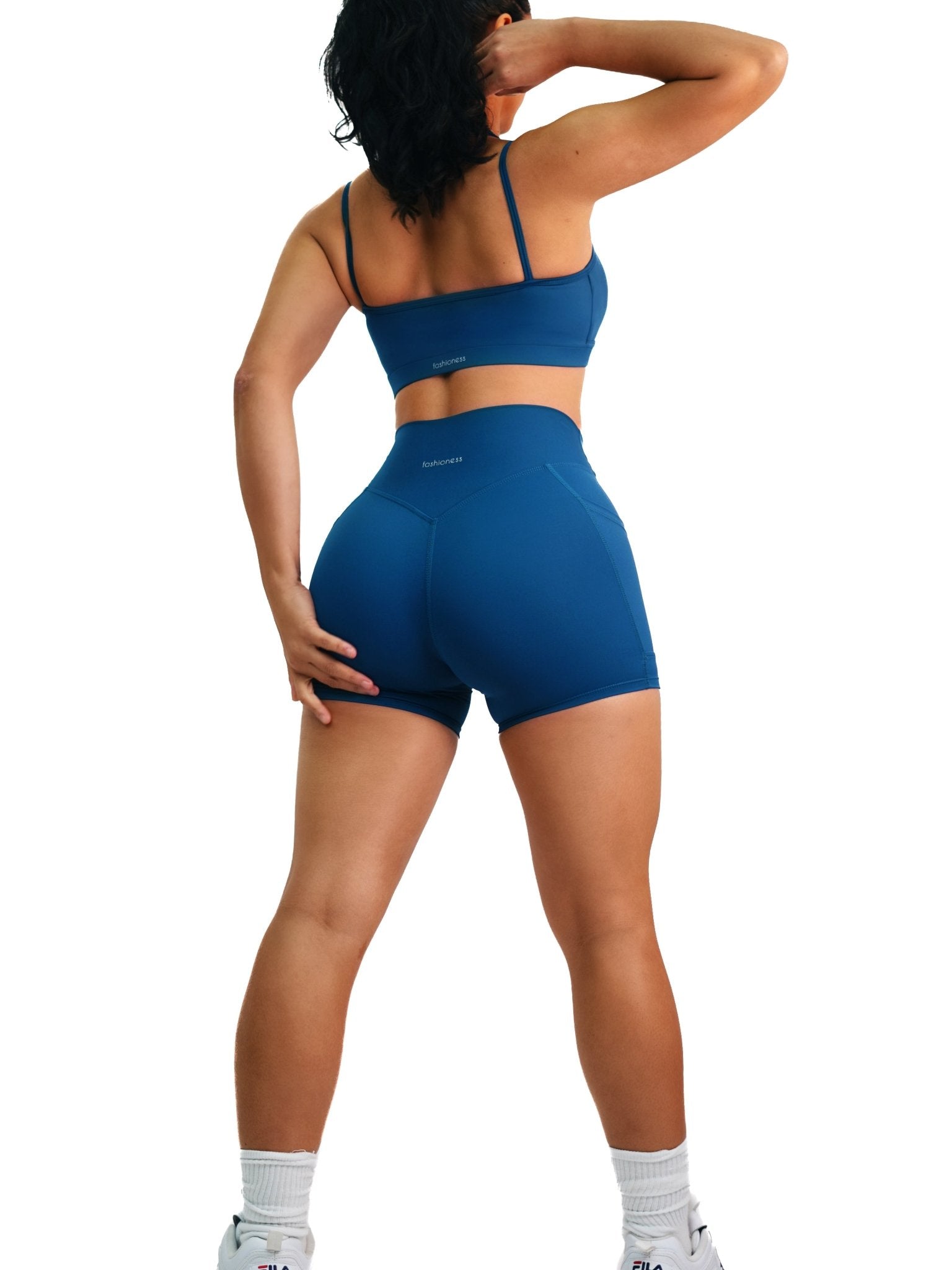 Premier Buttersoft Pocket Shorts (Deep Sapphire) - Fitness Fashioness