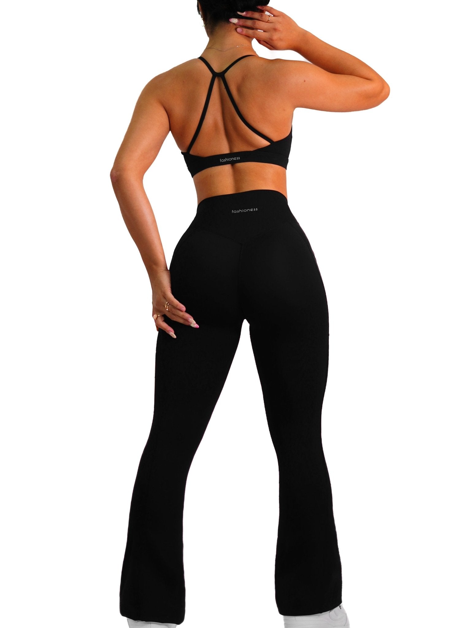 Premier Fitted Straight Leggings (Black) - Fitness Fashioness