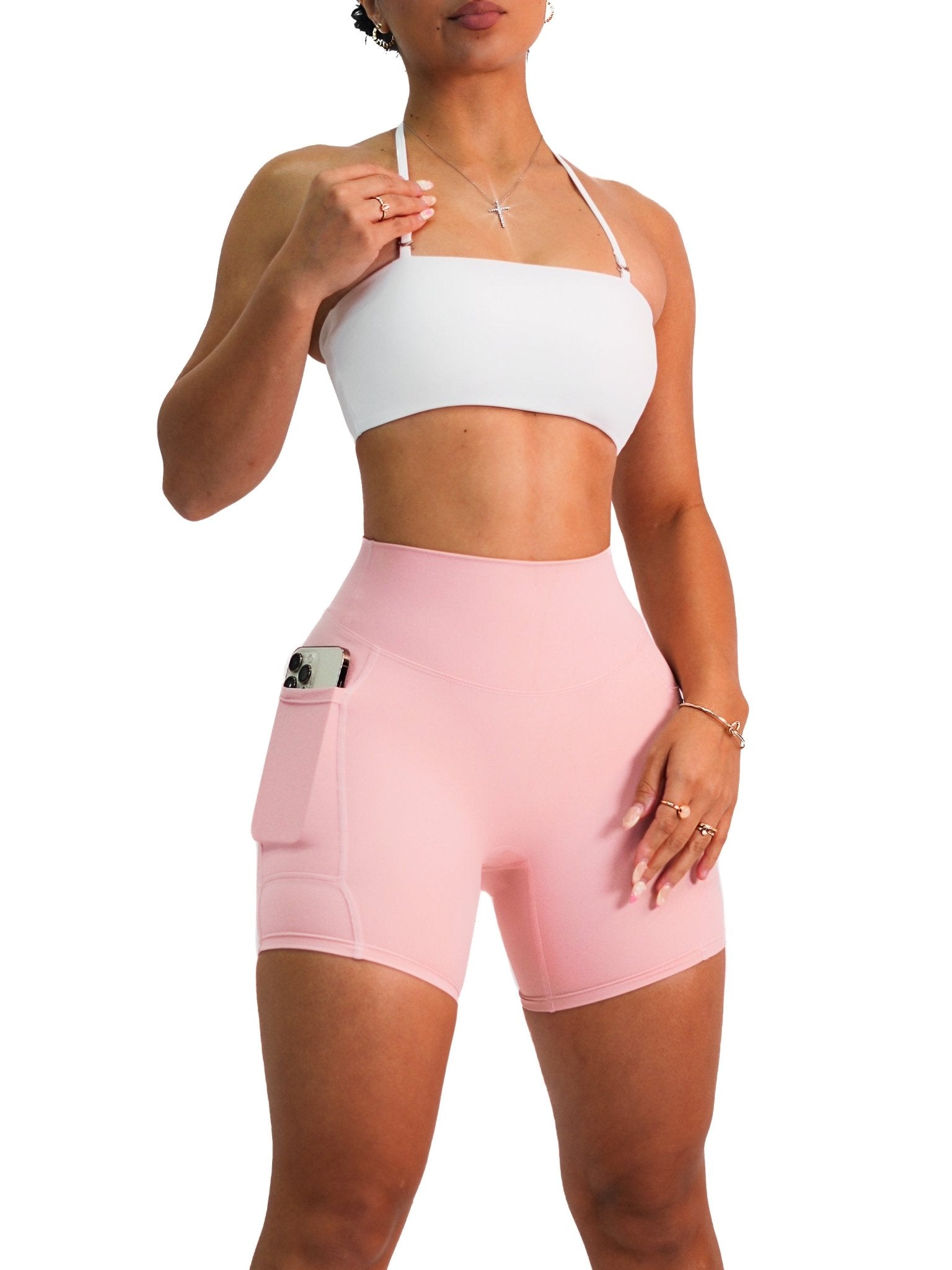 Premier Tube Top Sports Bra (White) - Fitness Fashioness