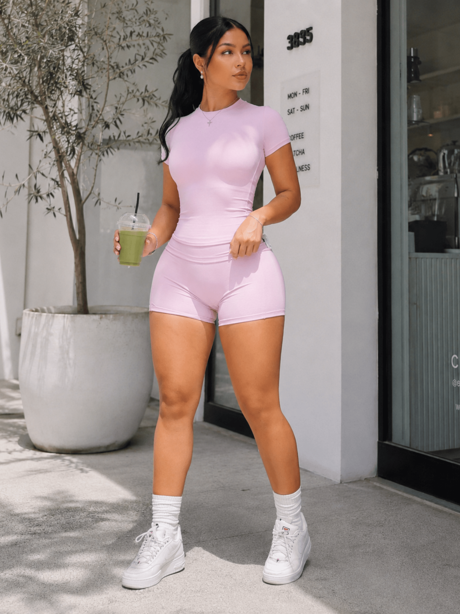 PureForm Pocket Shorts (Pink Ting) - Fitness Fashioness