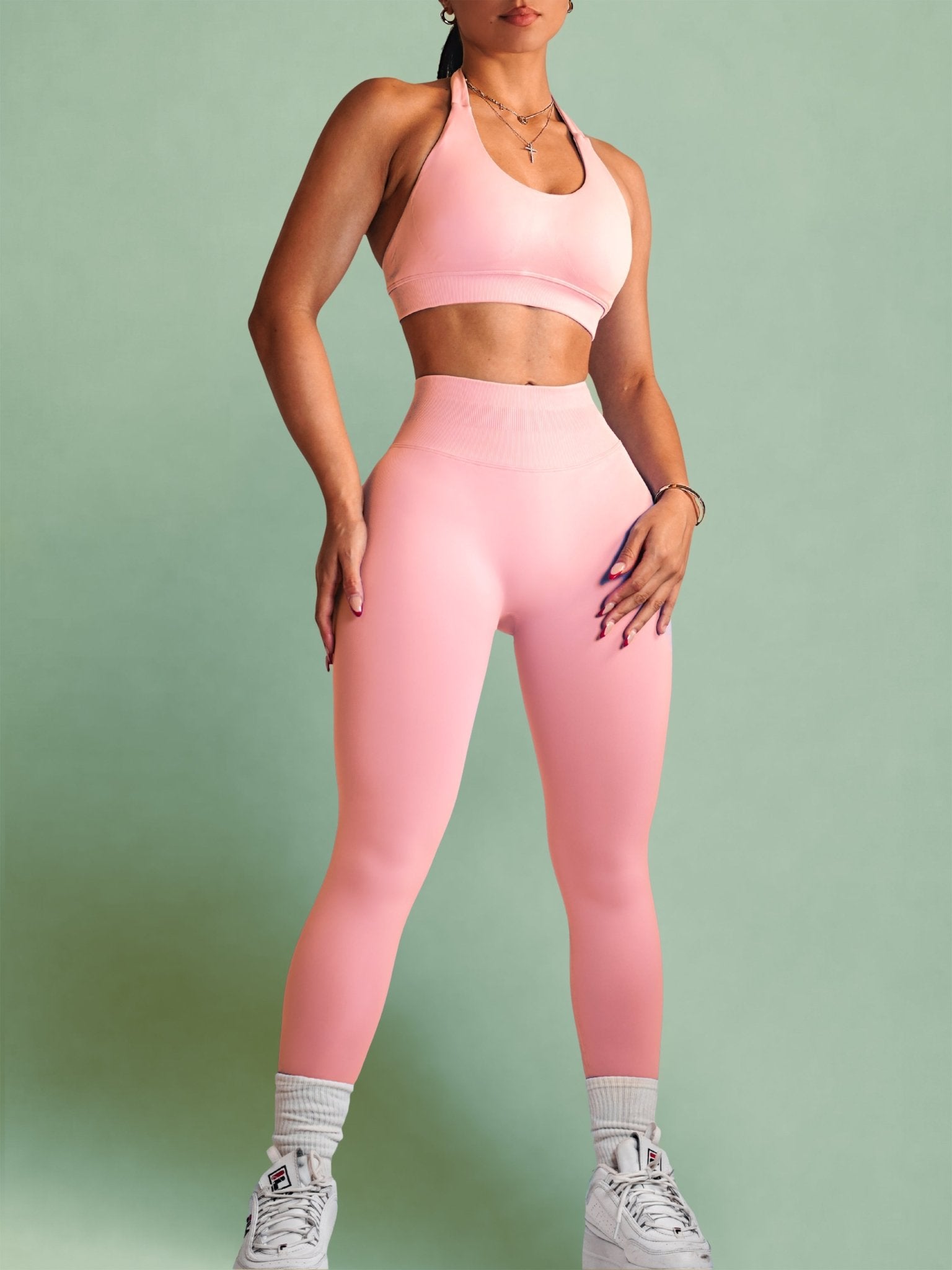 Sculpt Society Leggings (Blossom Pink) - Fitness Fashioness