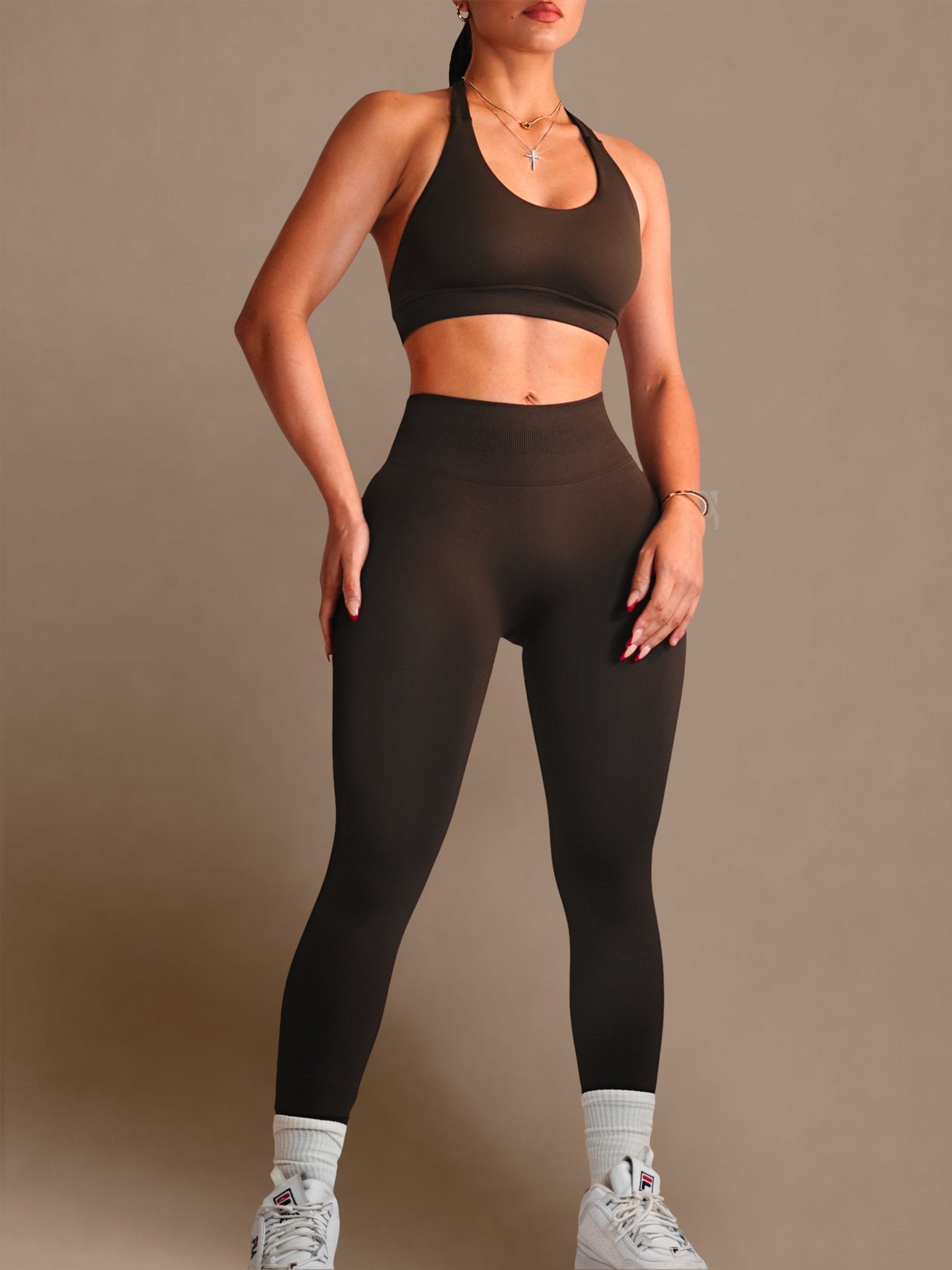 Sculpt Society Leggings (Dark Chocolate) - Fitness Fashioness