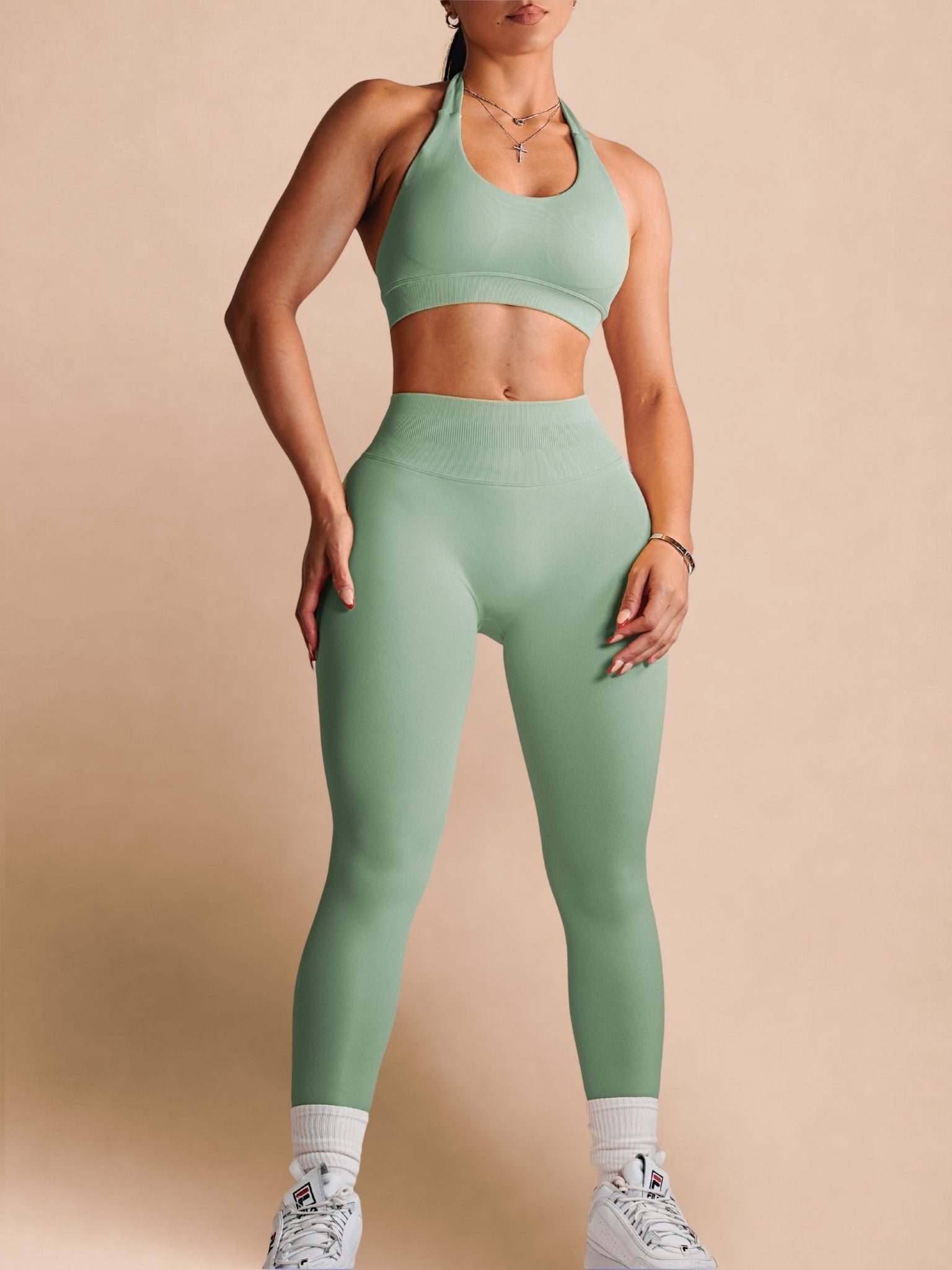 Sculpt Society Leggings (Vintage Mint) - Fitness Fashioness