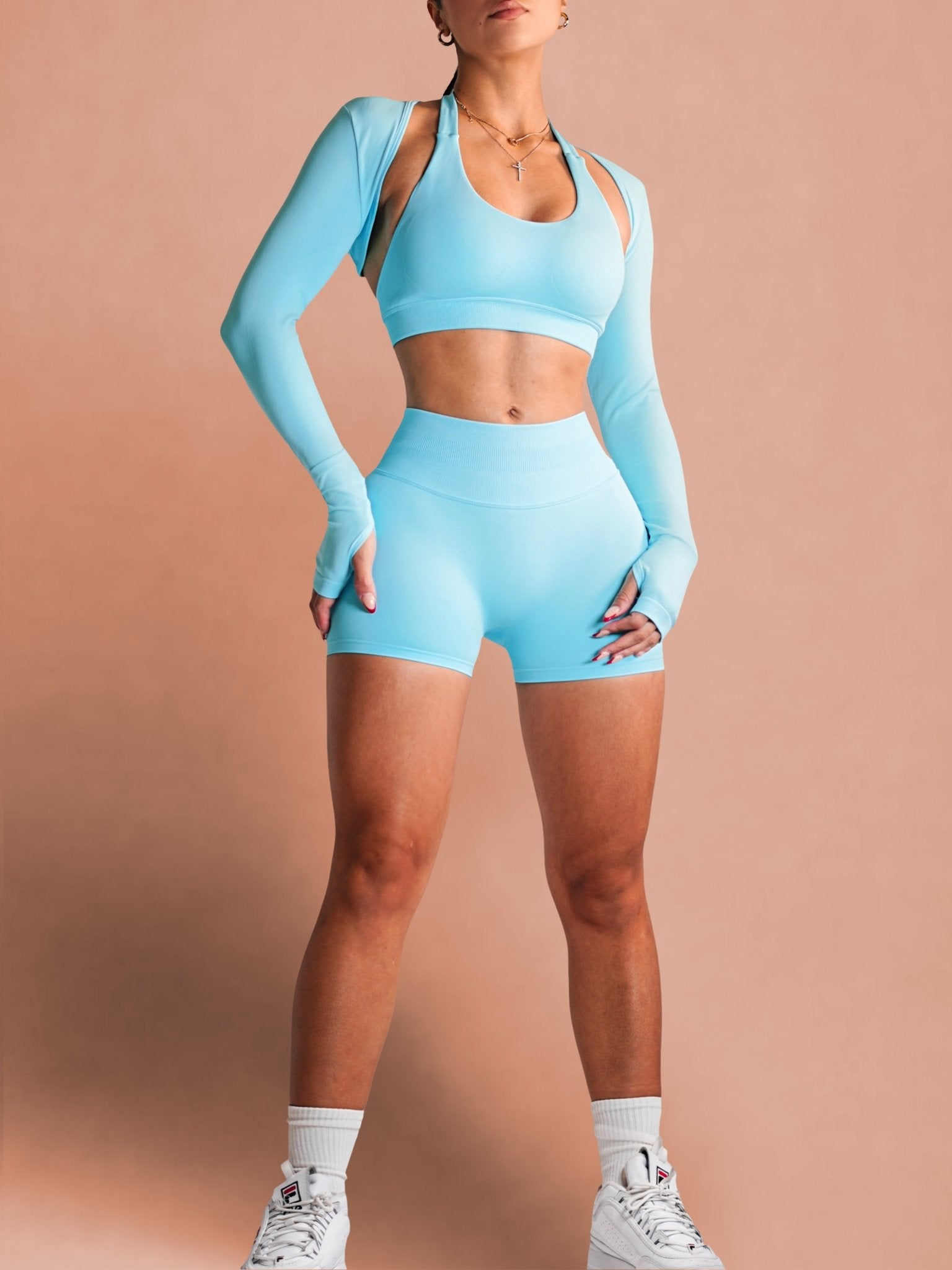 Sculpt Society Shorts (Celeste) - Fitness Fashioness