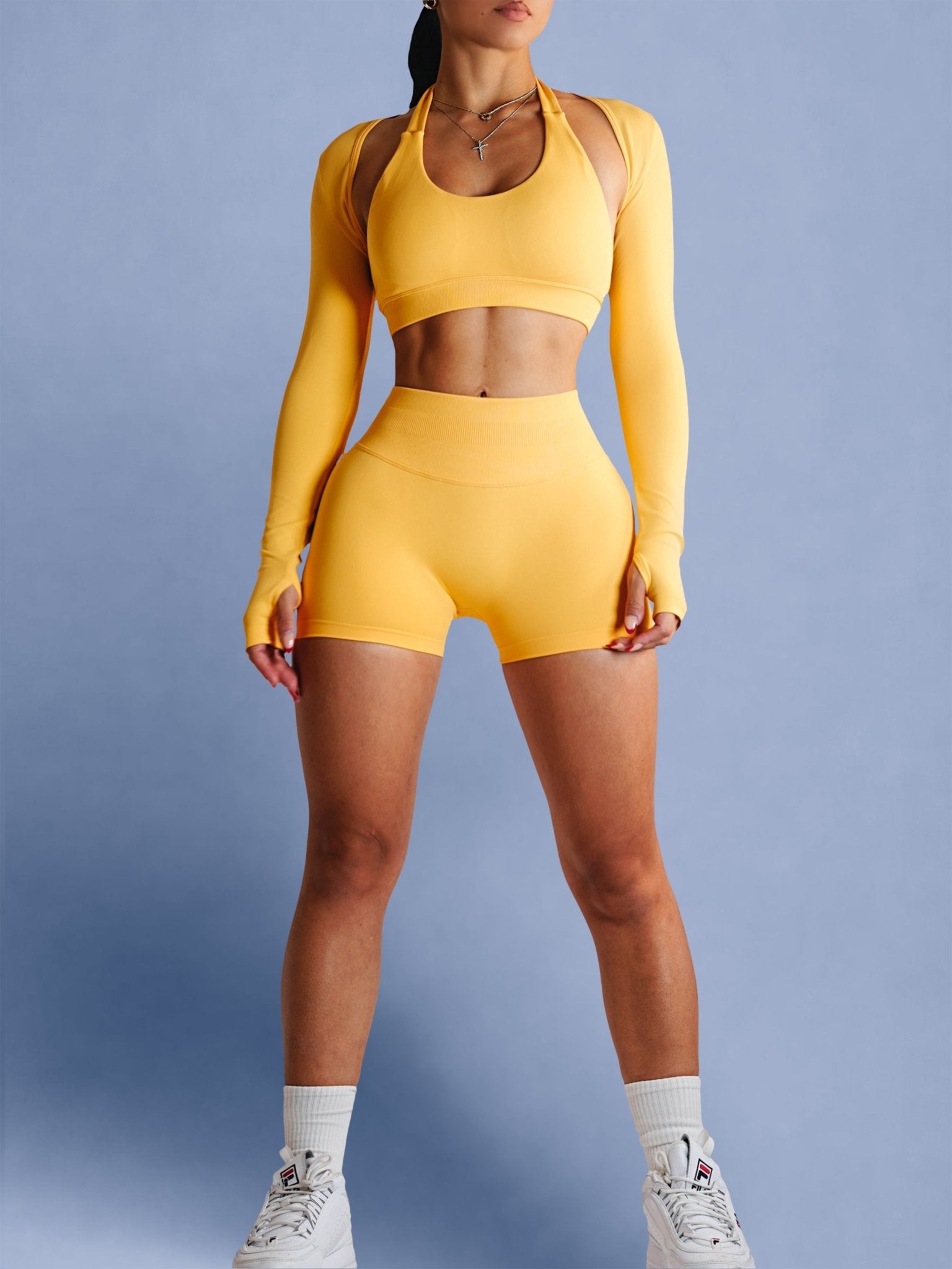 Sculpt Society Shorts (Sunflower) - Fitness Fashioness