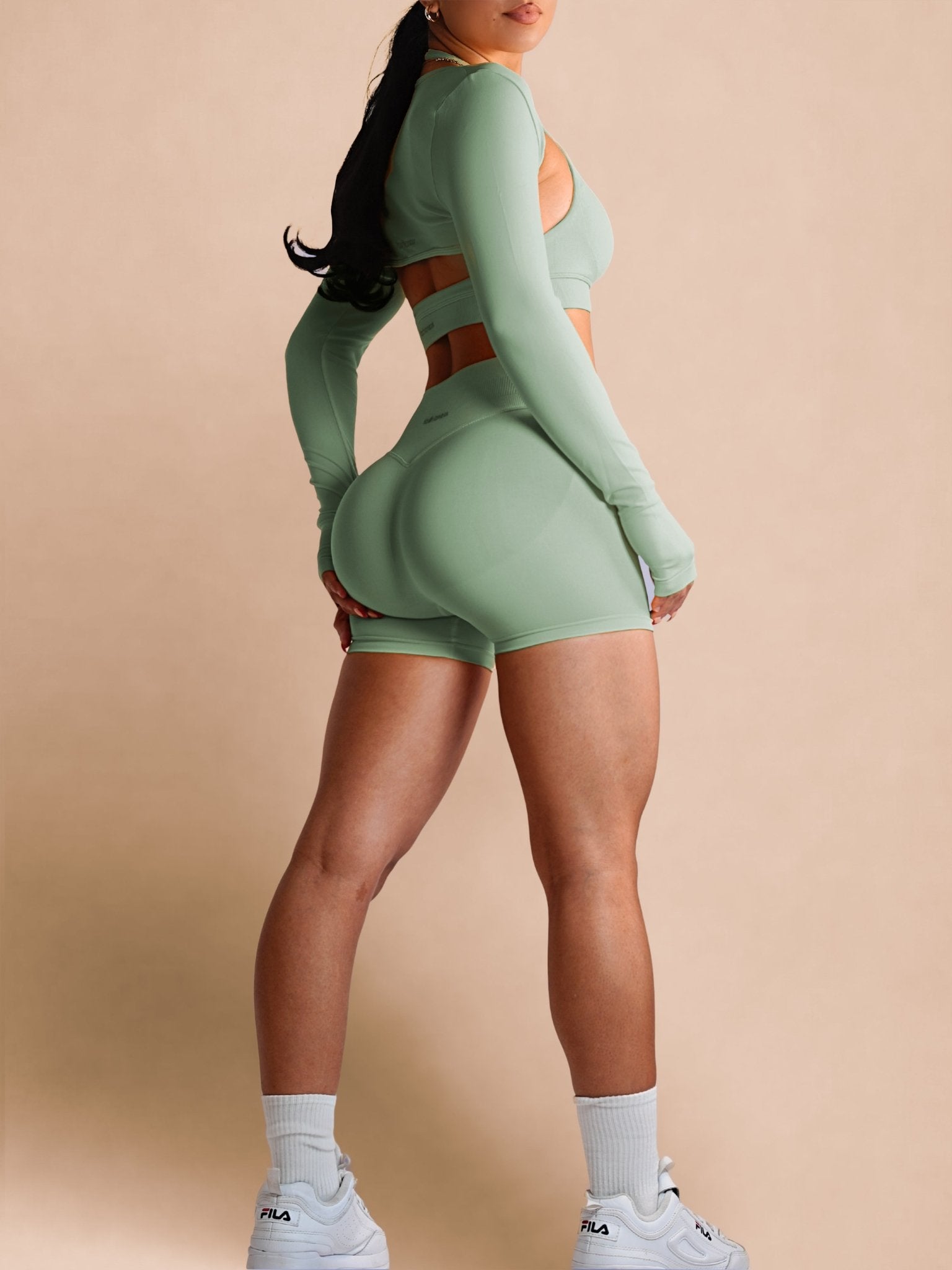 Sculpt Society Shorts (Vintage Mint) - Fitness Fashioness