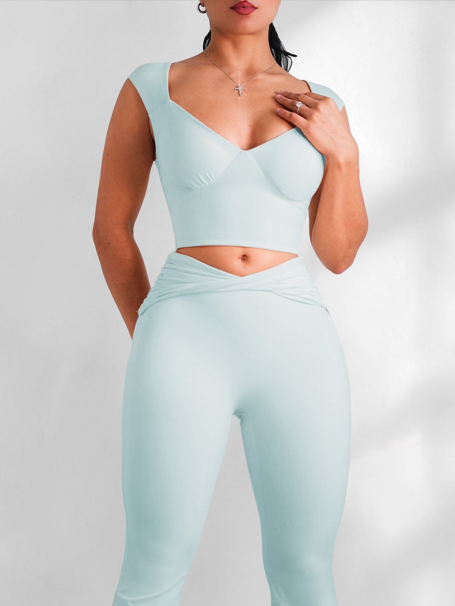 Studio Flex Sports Bra (Pixie Blue) - Fitness Fashioness