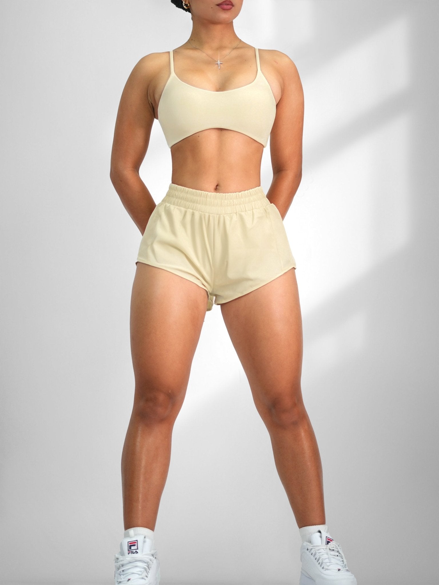 Velocity Running Shorts (Stardust) - Fitness Fashioness