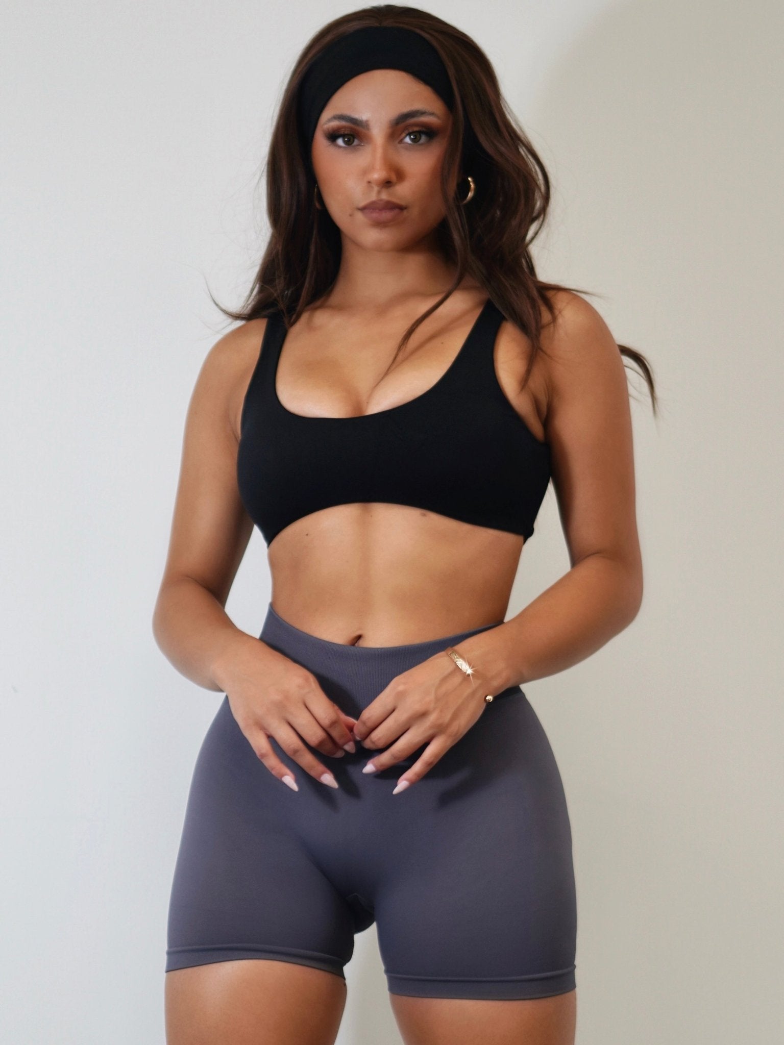 Boho Sports Bra (Black) - Fitness Fashioness
