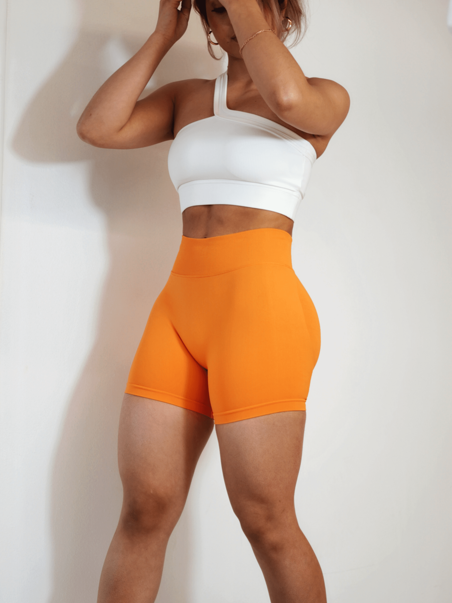 Seamless Booty Shorts (Mango) - FREE for orders $150+ - Fitness Fashioness