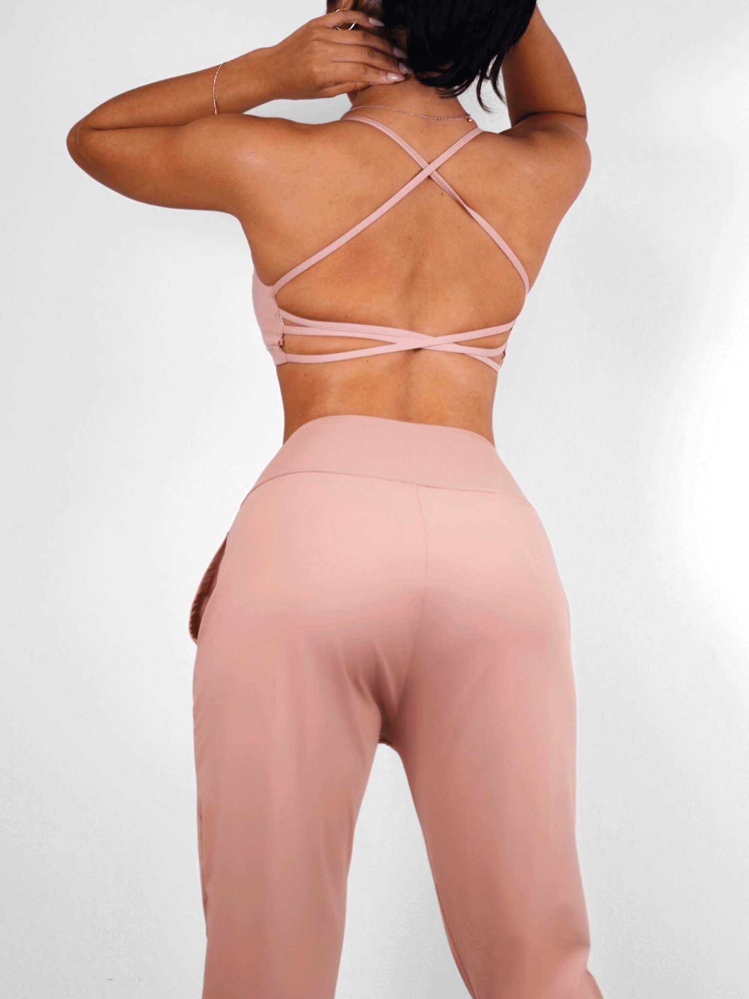 Sexy Back Sports Bra 2.0 (Pastel Pink) - Fitness Fashioness